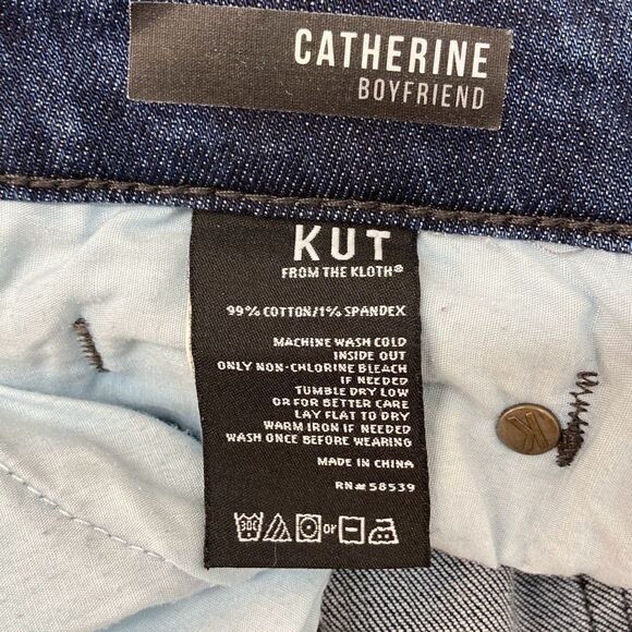 KUT from the Kloth Jeans Womens size 6 Catherine Boyfriend Mid Rise - Picture 7 of 11